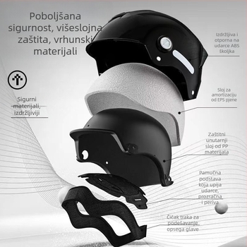 2025 nova ljetna kaciga za električni motocikl s dvostrukim vizirima, unisex, za sve sezone