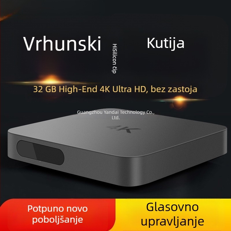 Inteligentna bežična Wi‑Fi TV kutija, 4K mrežni set‑top box s prikazom zaslona, pogodna za multimediju