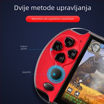 PSP X7 Plus prijenosna konzola za igre od 5,1 inča, 64‑bit GBA NES arkadne klasike