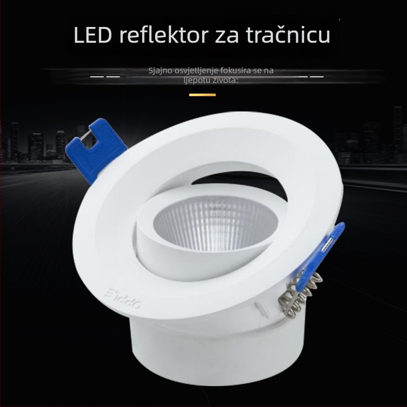Ugradni LED spot za hodnik, stropno svjetlo s pozadinskim zidnim osvjetljenjem, s podesivim kutem i anti-sjaj