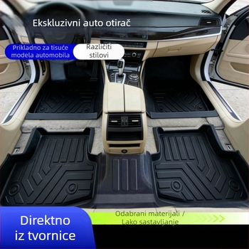 Auto prostirke prilagođene za konkretan model, bez mirisa, ekološke, vodootporne, protuklizne, od TPE