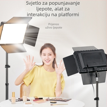 LED plosnata rasvjeta za popunjavanje za fotografiju u unutrašnjosti i vanjske, rasvjeta za livestream i šminku, podesiva