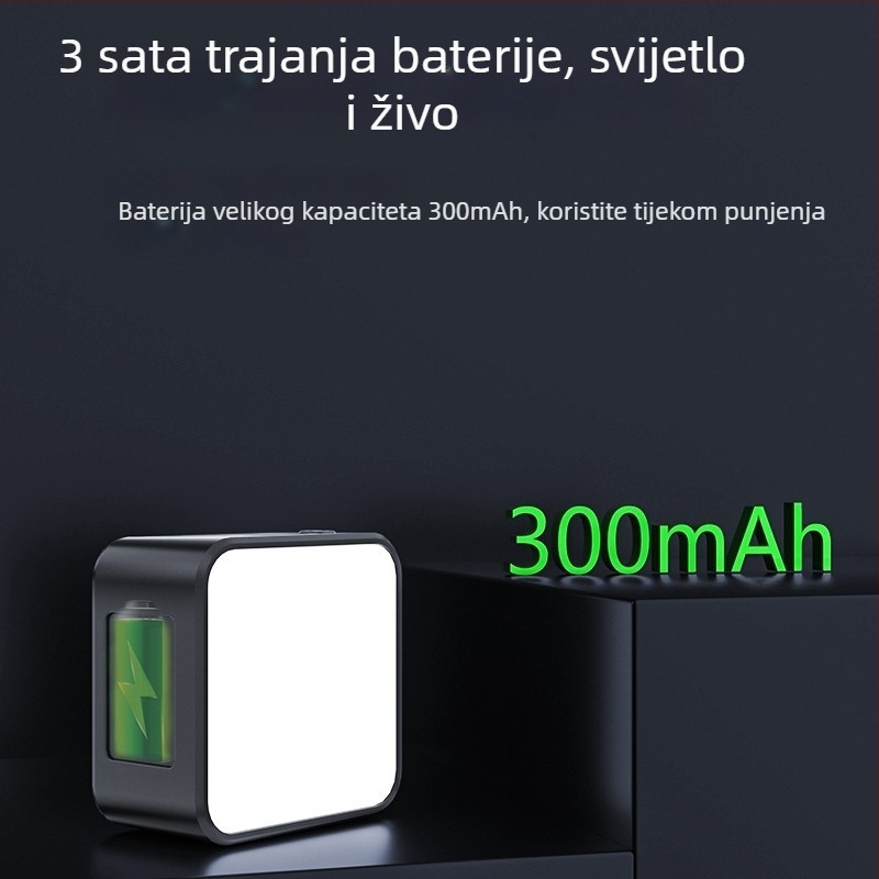 Magnetno svjetlo za dopunu za DJI Pocket 3 – Proširiva dopuna za akcijsku kameru, prijenosno osvjetljenje za fotografiju