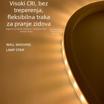 Silikonski LED trak za vanjsku upotrebu, vodootporan, 24V, fleksibilan, dimabilan, visoka svjetlost