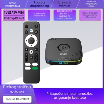 Tv98 ATV Mini Android 14 dual-band set-top box HDMI 8K mrežni multimedijski player