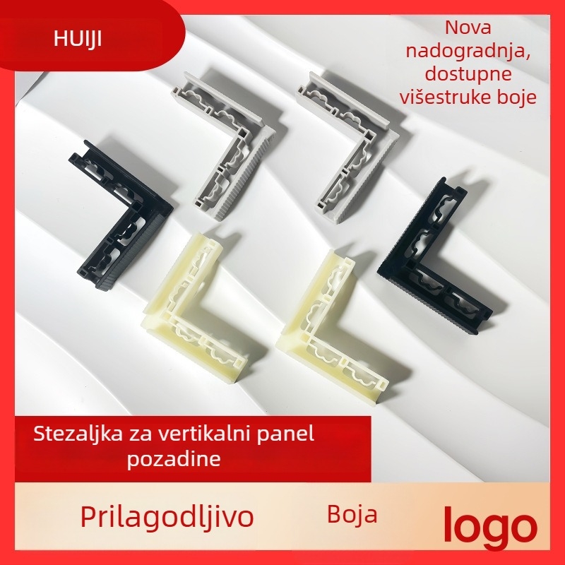 ABS plastični kutni klip za foto pozadinsku ploču, vertikalni fiksni klip, 5 mm