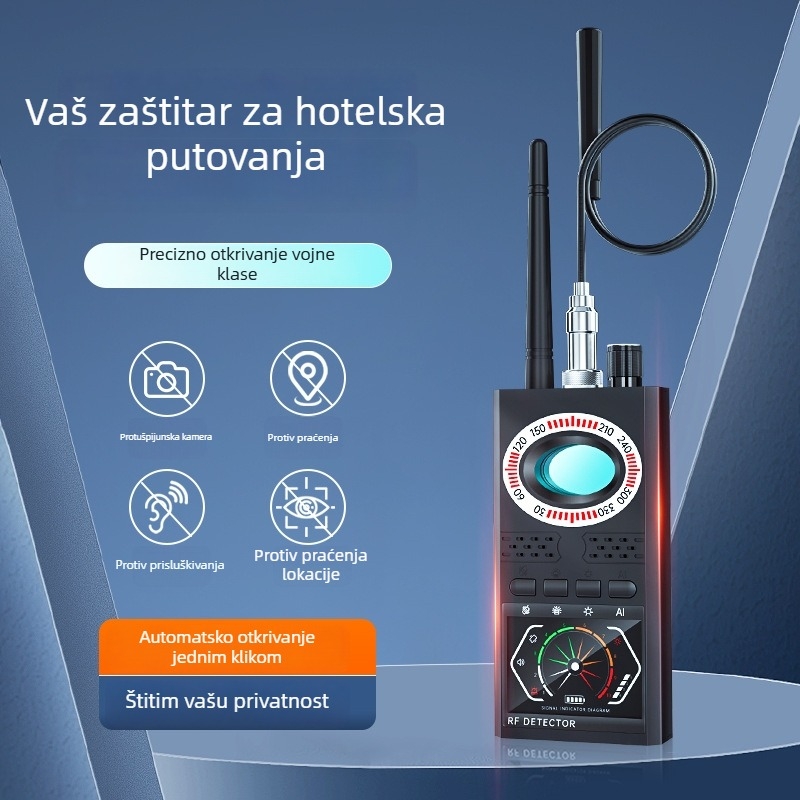 K68S Detektor skrivenih kamera s GPS-om – protiv špijuna, protiv prisluškivanja i protiv praćenja