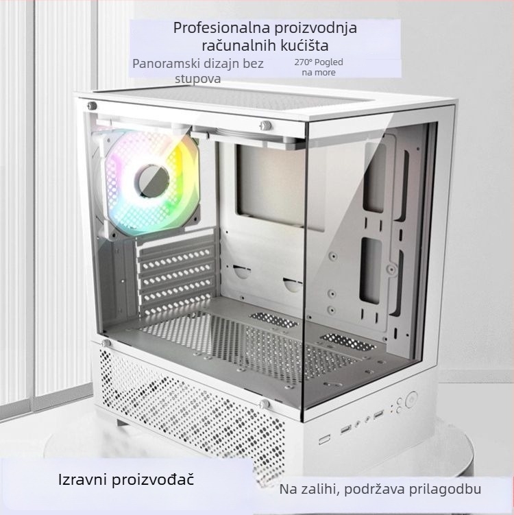 X-2 Sea View Room kućište računala – MATX/ATX srednji toranj, čelično, uključuje napajanje, prednji USB 3.0