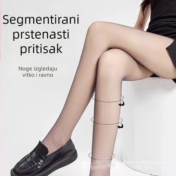 Crne ultra-tanke pantyhose za žene, prirodan osjećaj, 0D visoka prozirnost, proljeće-ljeto