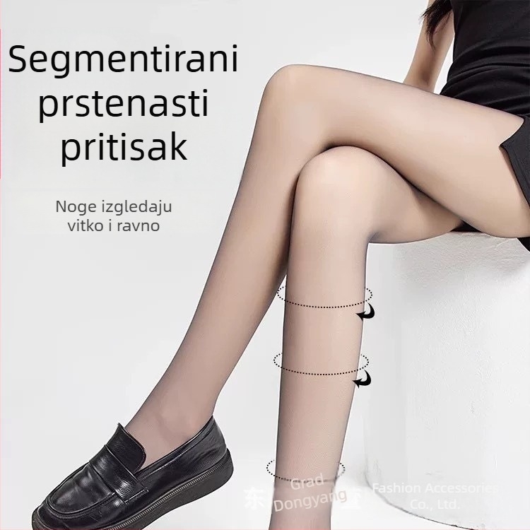 Crne ultra-tanke pantyhose za žene, prirodan osjećaj, 0D visoka prozirnost, proljeće-ljeto