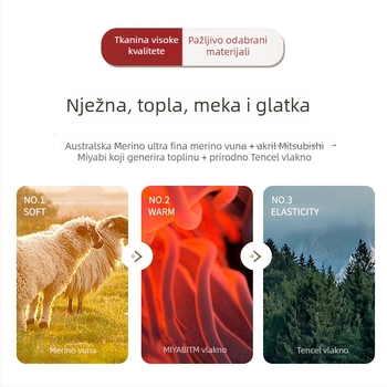 Ženski termalni top za jesen-zimu, s dugim rukavima, polu-visokim ovratnikom, osnovni sloj, akrilna vlakna