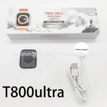 T800 Ultra pametni sat, četvrtasti brojčanik, 44 mm, silikon narukvica, višejezično sučelje, NFC, Bluetooth pozivi, praćenje sna, mjerenje zasićenja kisikom u krvi, bežično punjenje