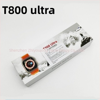 T800 Ultra pametni sat, četvrtasti brojčanik, 44 mm, silikon narukvica, višejezično sučelje, NFC, Bluetooth pozivi, praćenje sna, mjerenje zasićenja kisikom u krvi, bežično punjenje