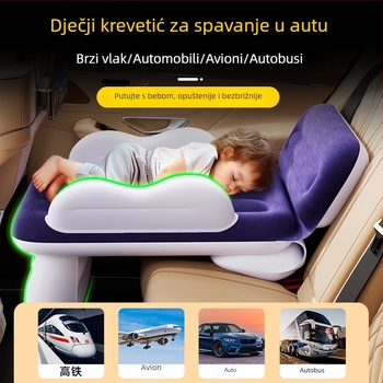 Putni krevetić za bebu — napuhljiva madrac za stražnje sjedalo