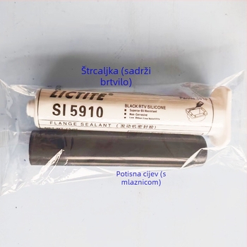 SI5910 Motorni sealant za automobile, brtva za uljnu posudu, otporan na ulje, visoka temperatura, vodootporan, crna guma