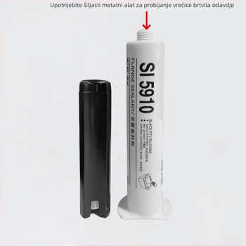 SI5910 Motorni sealant za automobile, brtva za uljnu posudu, otporan na ulje, visoka temperatura, vodootporan, crna guma