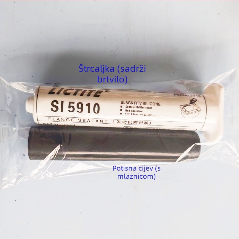 SI5910 Motorni sealant za automobile, brtva za uljnu posudu, otporan na ulje, visoka temperatura, vodootporan, crna guma