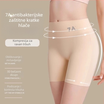 7A sigurnosne ženske šorce visokog struka od Ice Silk, 3-u-1 oblikovno donje rublje s kontrolom trbuha i dizanjem bokova, bez oštrih rubova