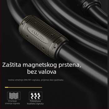VGA kabel VM-2 serije, 3+6 pinova, za projektor, računalo i monitor, HD video, pozlaćeni priključci, bakar bez kisika, duljina 1–30 m