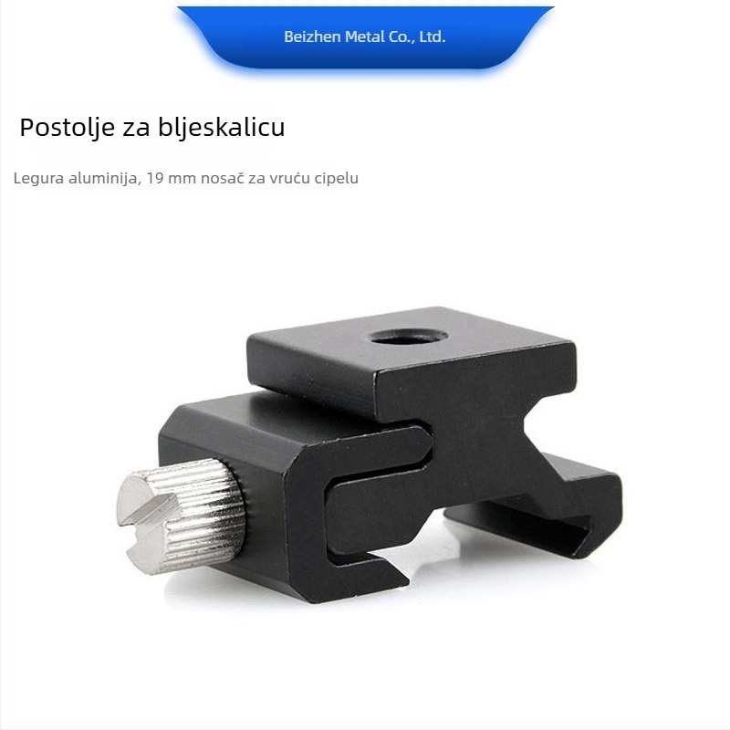 Aluminijski nosač za hot shoe s podesivim pritiskom i 1/4 inčnim navojem
