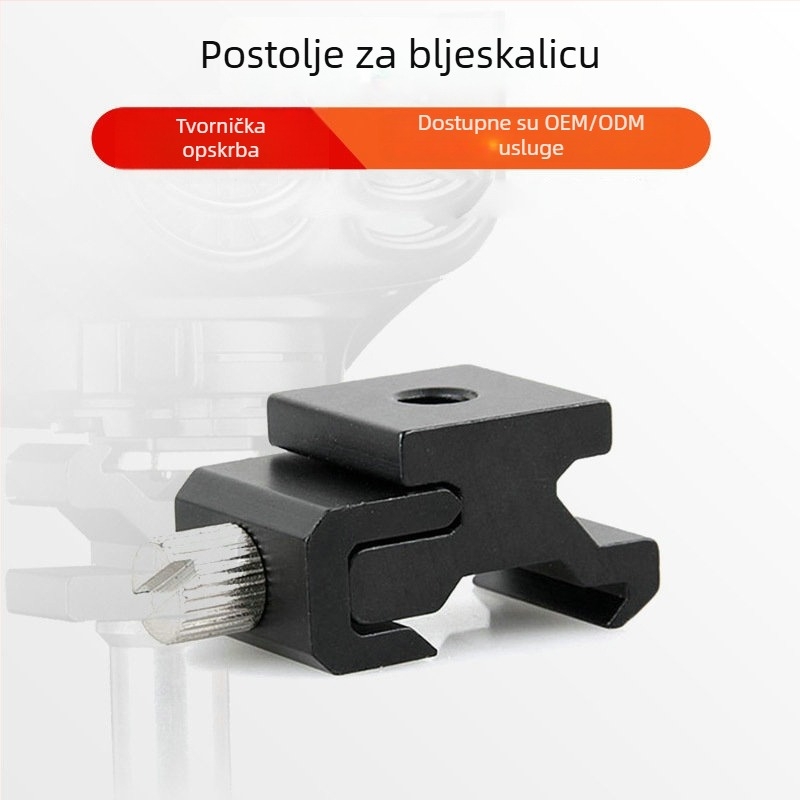 Aluminijski nosač za hot shoe s podesivim pritiskom i 1/4 inčnim navojem