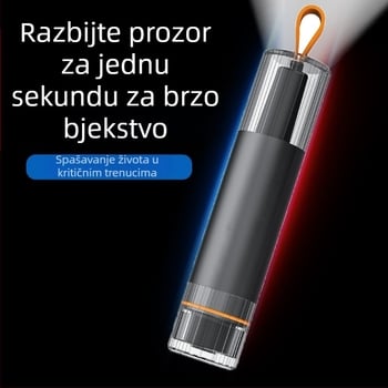 Razbijač prozora za automobil — višestruki evakuacijski alat u vozilu