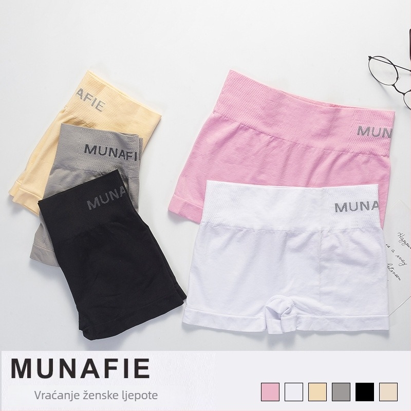 MUNAFIE Bezšivne ženske shapewear hlače, srednji pojas, oblikovanje trbuha