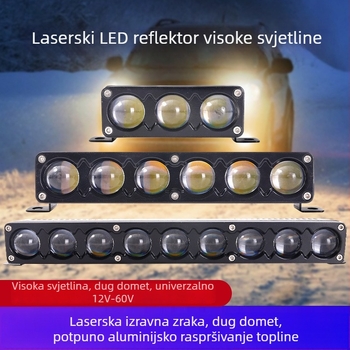 Automobilski LED laserski spot sa prednjom rešetkom i svjetlom za maglu, vanjski projektor dugog i kratkog snopa, krovni montirani spot