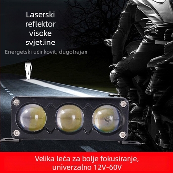 Automobilski LED laserski spot sa prednjom rešetkom i svjetlom za maglu, vanjski projektor dugog i kratkog snopa, krovni montirani spot