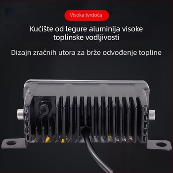 Automobilski LED laserski spot sa prednjom rešetkom i svjetlom za maglu, vanjski projektor dugog i kratkog snopa, krovni montirani spot