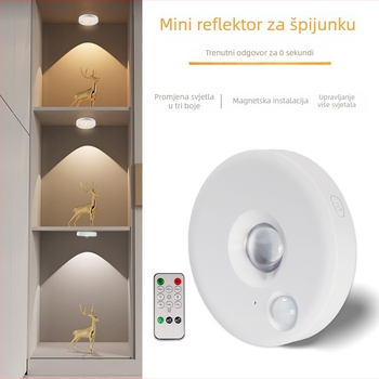 Punjenje magnetsko-induktivna mala usmjerivačka svjetiljka s valovitim uzorkom za vinsku vitrinu – upravljanje jednim gumbom za više lampi, ambijentalno osvjetljenje