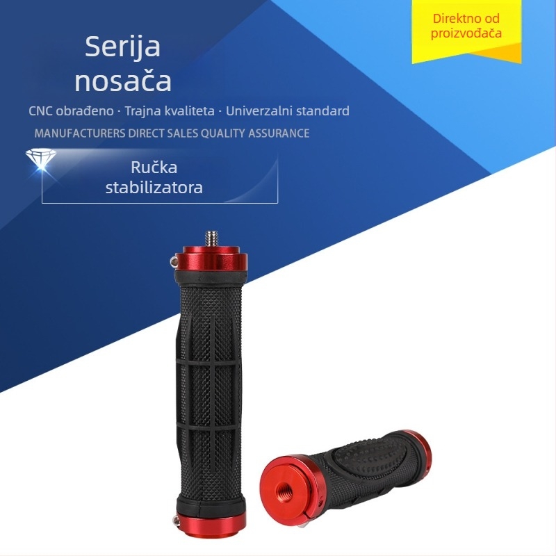 DSLR ručna drška s gornjim držačem bljeskalice i LED svjetlom, kompaktni ručni stabilizator