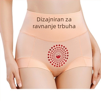 Ženske gaćice visokog struka od modal Lenzing, prozračne, oblikuju trbuh, s cvjetnim gradijentom uzorka