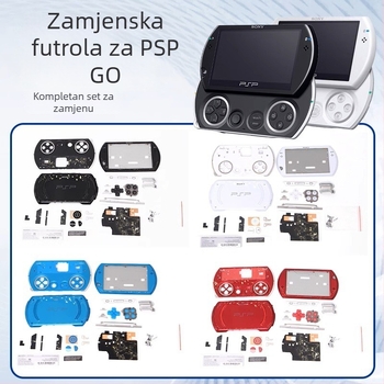 PSP Go kućište zamjena s kompletnim setom tipki, vijaka, pribora i naljepnica