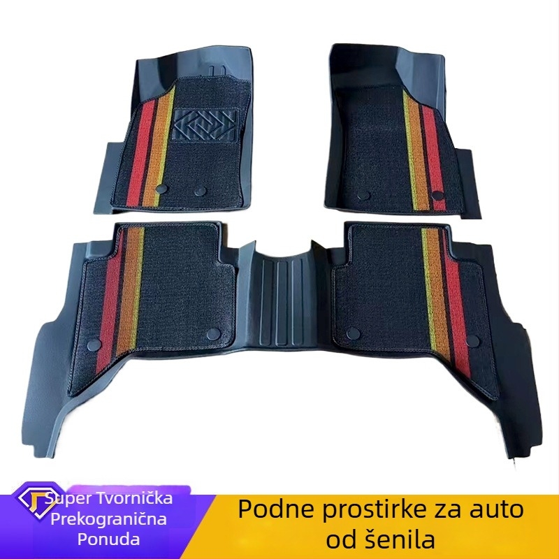 Univerzalne automobilske prostirke, prilagodljiv rez, protuklizne, otporne na habanje