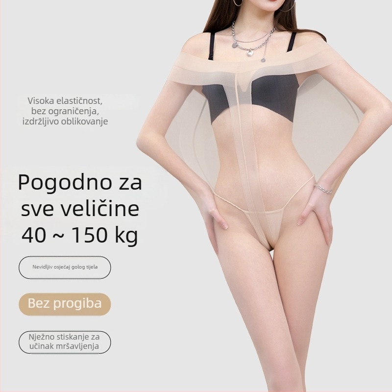 Plus veličine ultra tanke crne najlonke za žene, proljeće-jesen, prozirne, ugodne na dodir