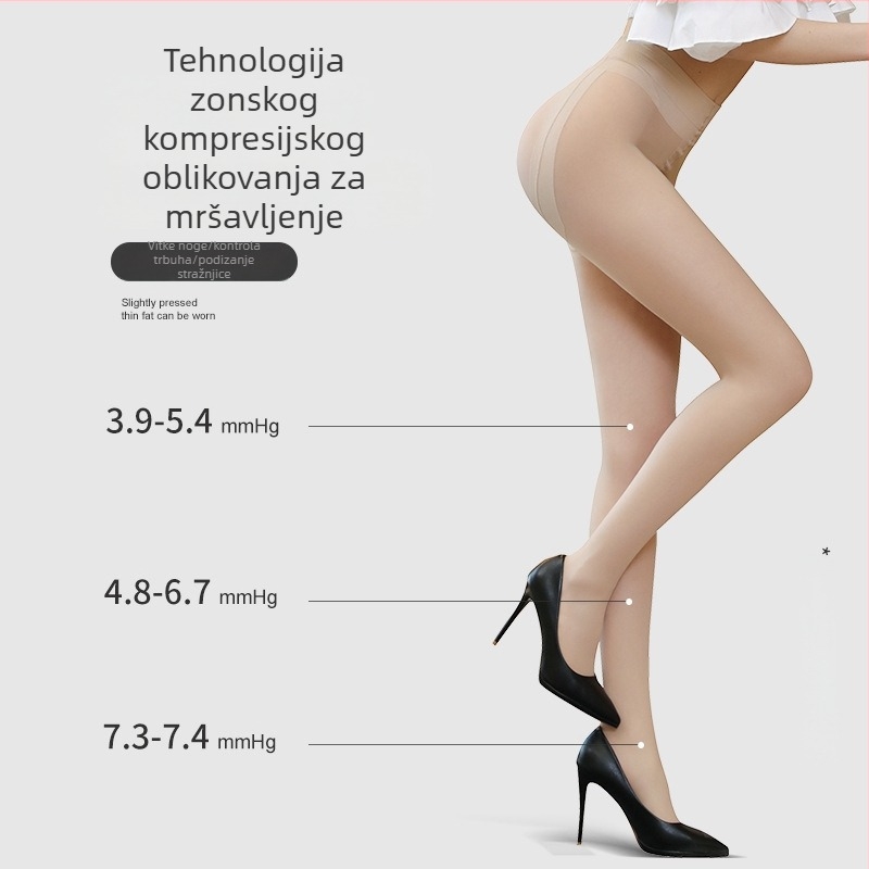 Plus veličine ultra tanke crne najlonke za žene, proljeće-jesen, prozirne, ugodne na dodir