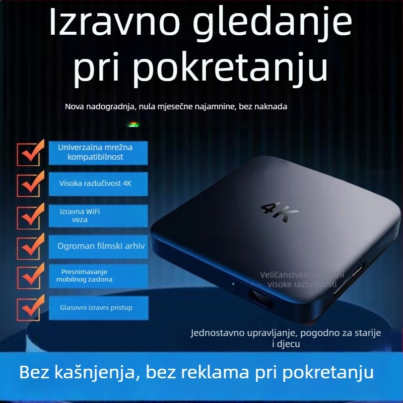 2025 novi bežični mrežni set-top box s Wi-Fi 4K