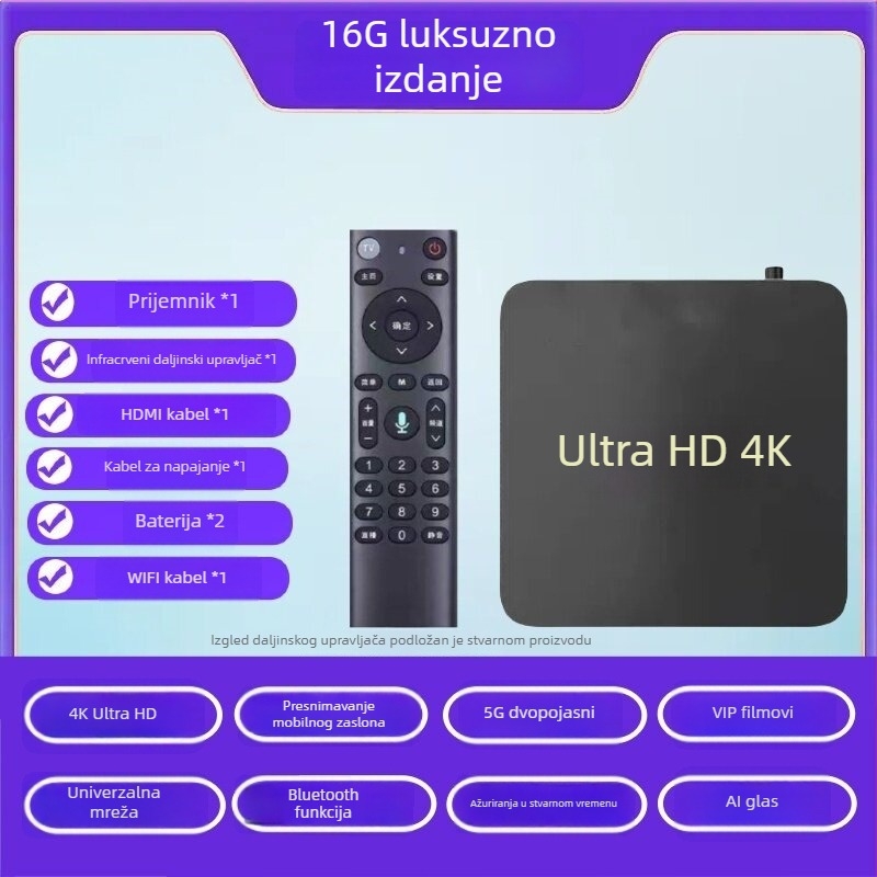 2025 novi bežični mrežni set-top box s Wi-Fi 4K