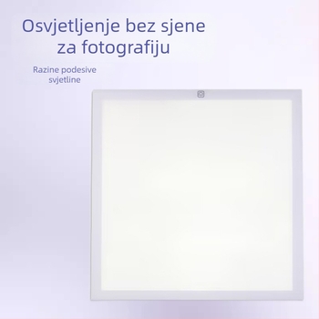 LED rasvjeta za dopunu za foto-studio sa softboxom, 30×30 cm, podesiva, bez sjene, za prijenos uživo
