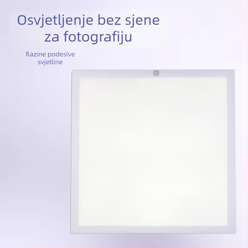 LED rasvjeta za dopunu za foto-studio sa softboxom, 30×30 cm, podesiva, bez sjene, za prijenos uživo