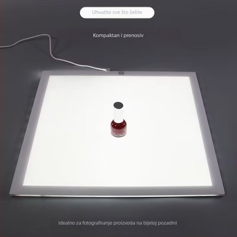 LED rasvjeta za dopunu za foto-studio sa softboxom, 30×30 cm, podesiva, bez sjene, za prijenos uživo