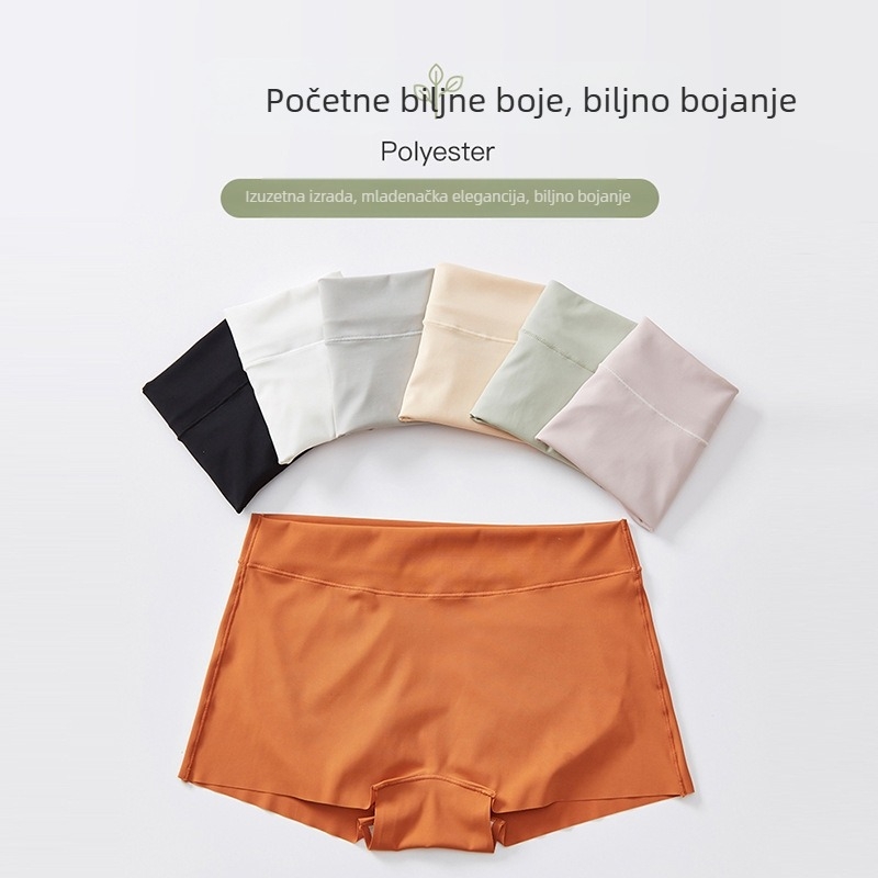 Bešavne bijele ženske hipster gaćice za ljeto, lagane, pamuk u području prepona, antibakterijske, podižu stražnjicu, zaštita od proziravanja, tijelo-prianja dizajn