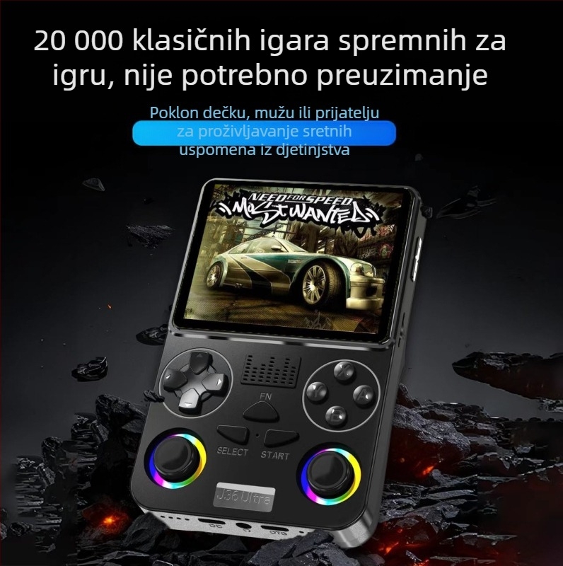 Global Battle Android prijenosna konzola za igre, PSP-stil retro arkada, J36 Ultra Cross