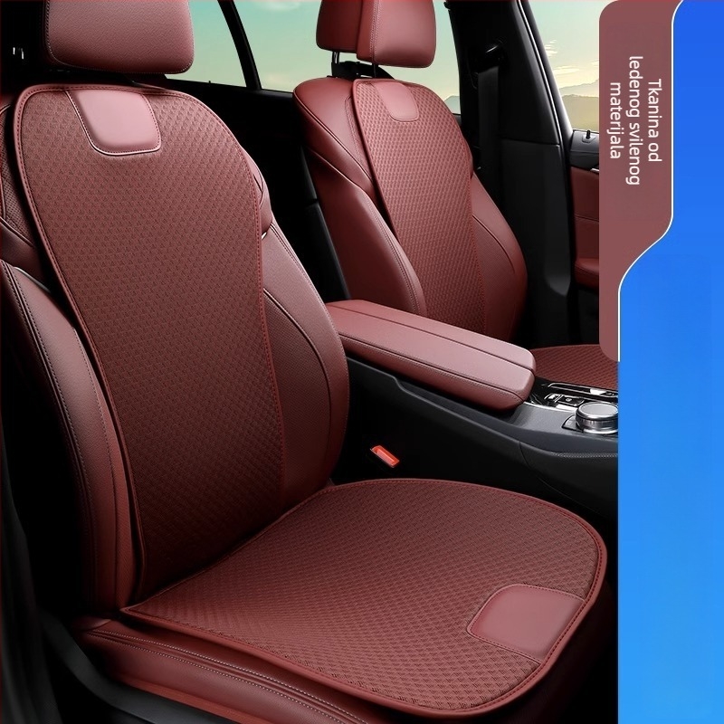 Mingshang navlaka za sjedalo automobila s naslonom od ice silk, prozračna za četiri sezone, punilo od sintetičkih vlakana