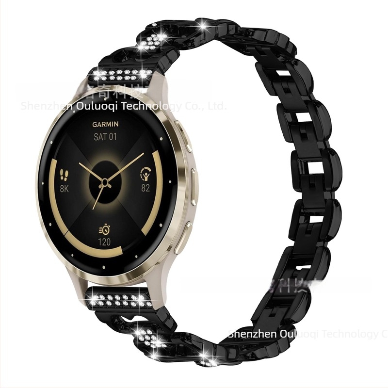 18 mm metalna narukvica za Garmin Vivoactive Venu3 s dijamantnom ukrasom