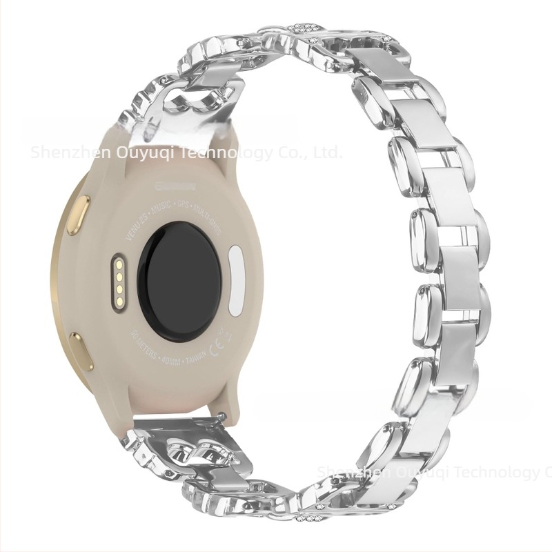 18 mm metalna narukvica za Garmin Vivoactive Venu3 s dijamantnom ukrasom