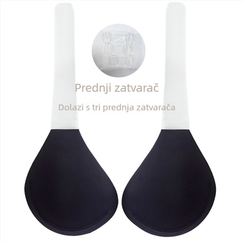 Velike silikonske umetke za grudi, model s metalnim prstenom, glatke i nevidljive, bez naramenica, push-up efekt