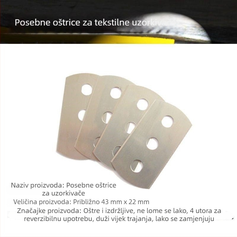 Nož za uzorkovanje tkanina, disk uzorkujući nož, nož s tri otvora, nož za graviranje diska, nož za mjerenje težine