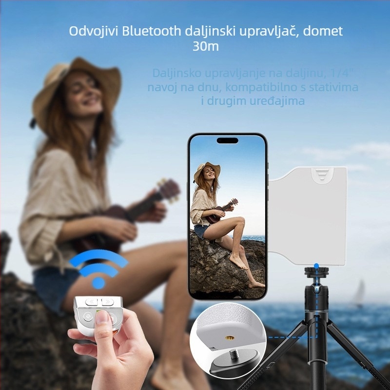 PH80 vertikalna ručka za snimanje s magnetskim adapterom za objektiv i stabilizatorom s Bluetooth daljinskim upravljačem